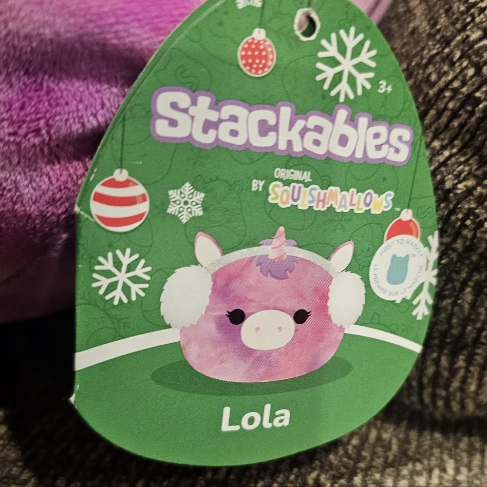 Squishmallows Lola Stackable Tie Dye Unicorn Plush Toy 18 Inch